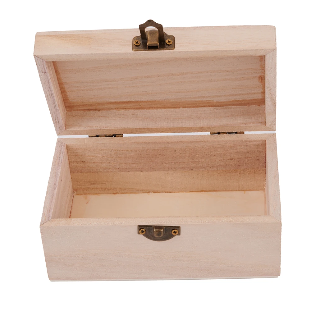 1PC Holzkisten mit Deckel, quadratisch, aufklappbar, Schmuck, Basteln, Aufbewahrungsbox für Heimdekoration, DIY, handgefertigt, Muttertag – Detail 8