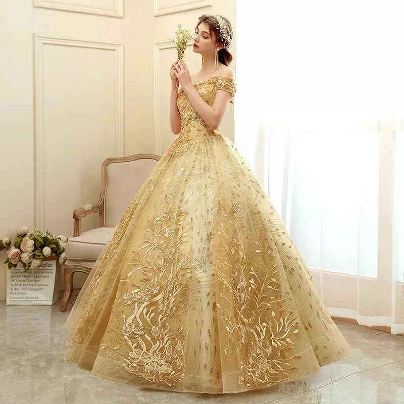 

EAGLELY Summer New Color Wedding Dress Art Test Solo Simple Plus Size Formal Ball Gowns For Debut 18 Years Old And Evening
