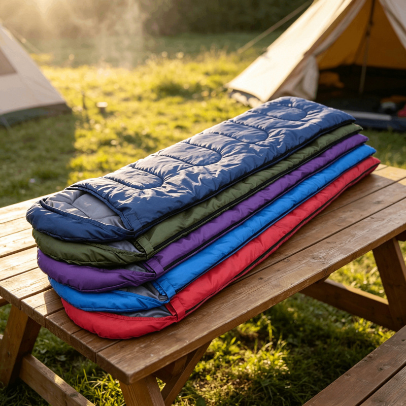  Waterproof 4-Season Envelope Sleeping Bag Ultralight - with Compression Sack, Zipper Together for Camping Hiking Travel 