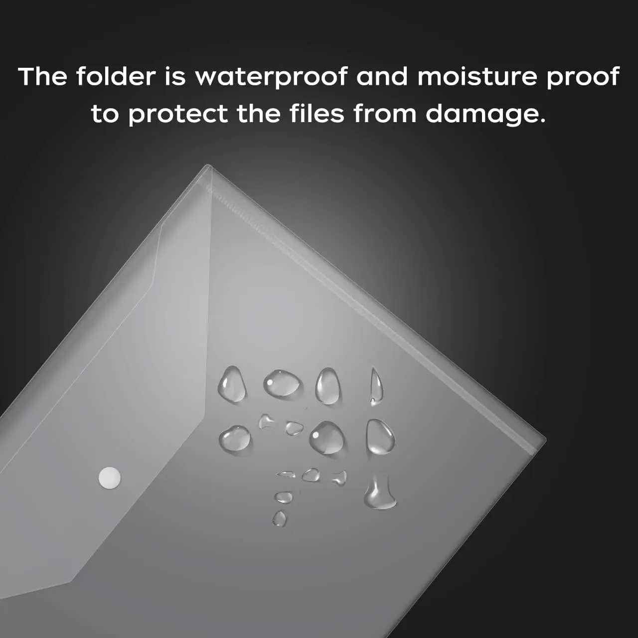 30pcs Plastic Envelopes, Clear Reusable Poly Envelope Waterproof File Folder with Snap Button, Us Letter/A4 Size image 3