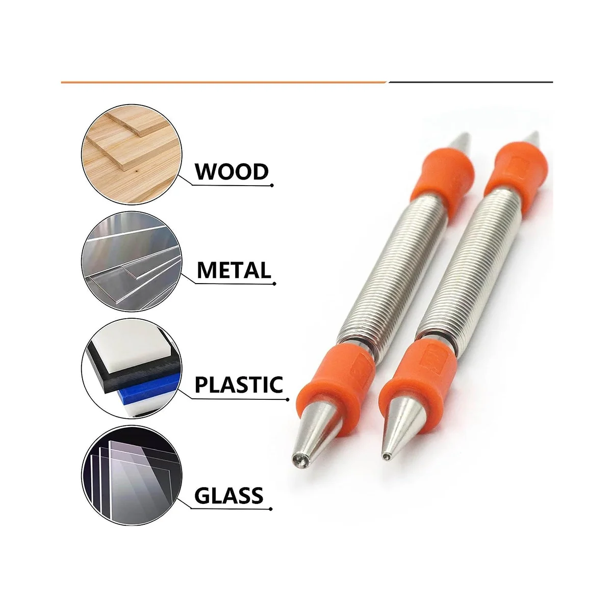 Набор пружинных инструментов, комплект из 2 предметов для удаления заклепок по дереву, 1/2 дюйма, дюйма