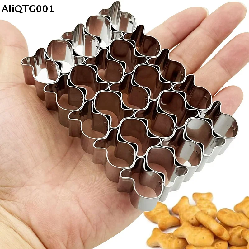 

Stainless Steel Fish Cookie Cutter Unique Mini Fish Cracker Molds for Baking - Kitchen Baking Tools