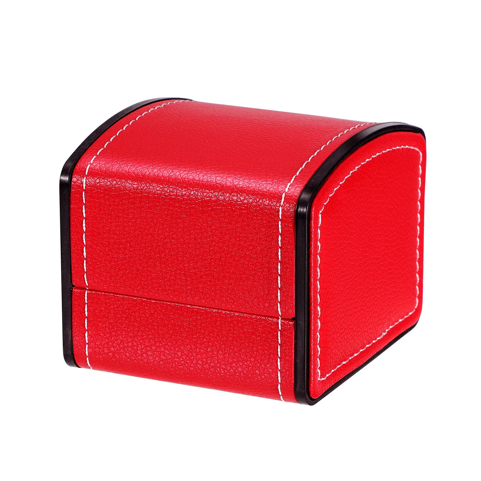 PU Single Watch Box Clamshell Design Luxury Storage Organizer Jewelry Display Case Gift Holder Watch Box