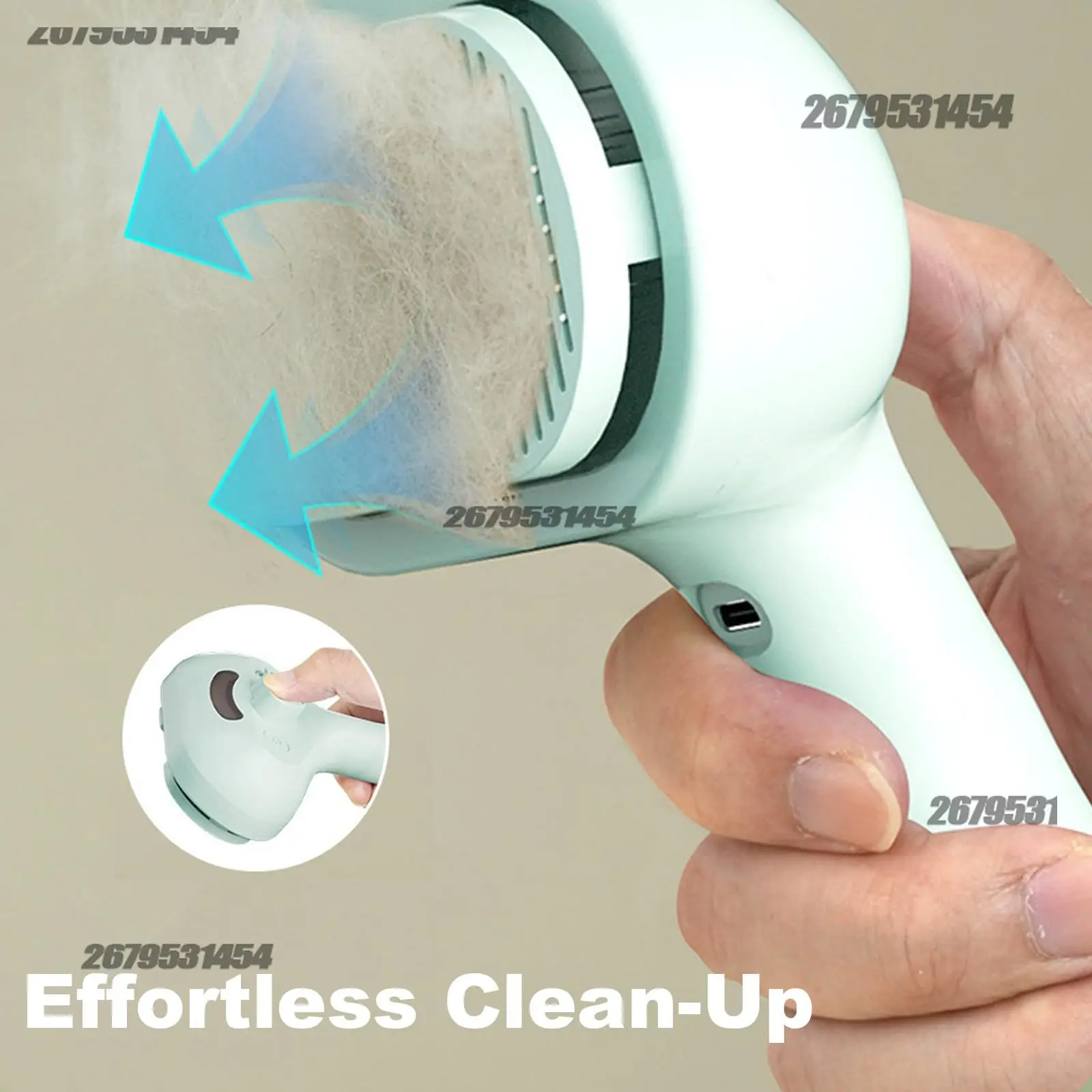 3-in-1 الكلاب القط فرشاة شعر مزيل البخار رذاذ الاستمالة فرشاة فريدة من نوعها أدوات البخار رذاذ الماء المرطب لعبة أبيض وردي أخضر