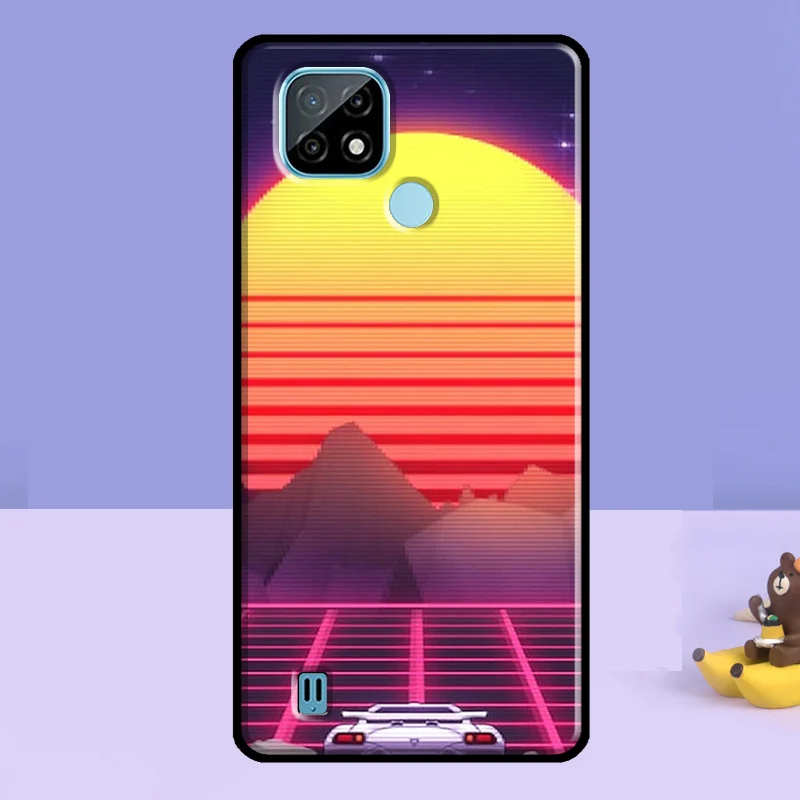 Vaporwave 80's Retro Neon Synthwave For OnePlus Nord 2 8T 9R 9RT 9 Pro Case For OPPO Realme 8 Pro 7 8i C3 C21 GT Neo 2 Master