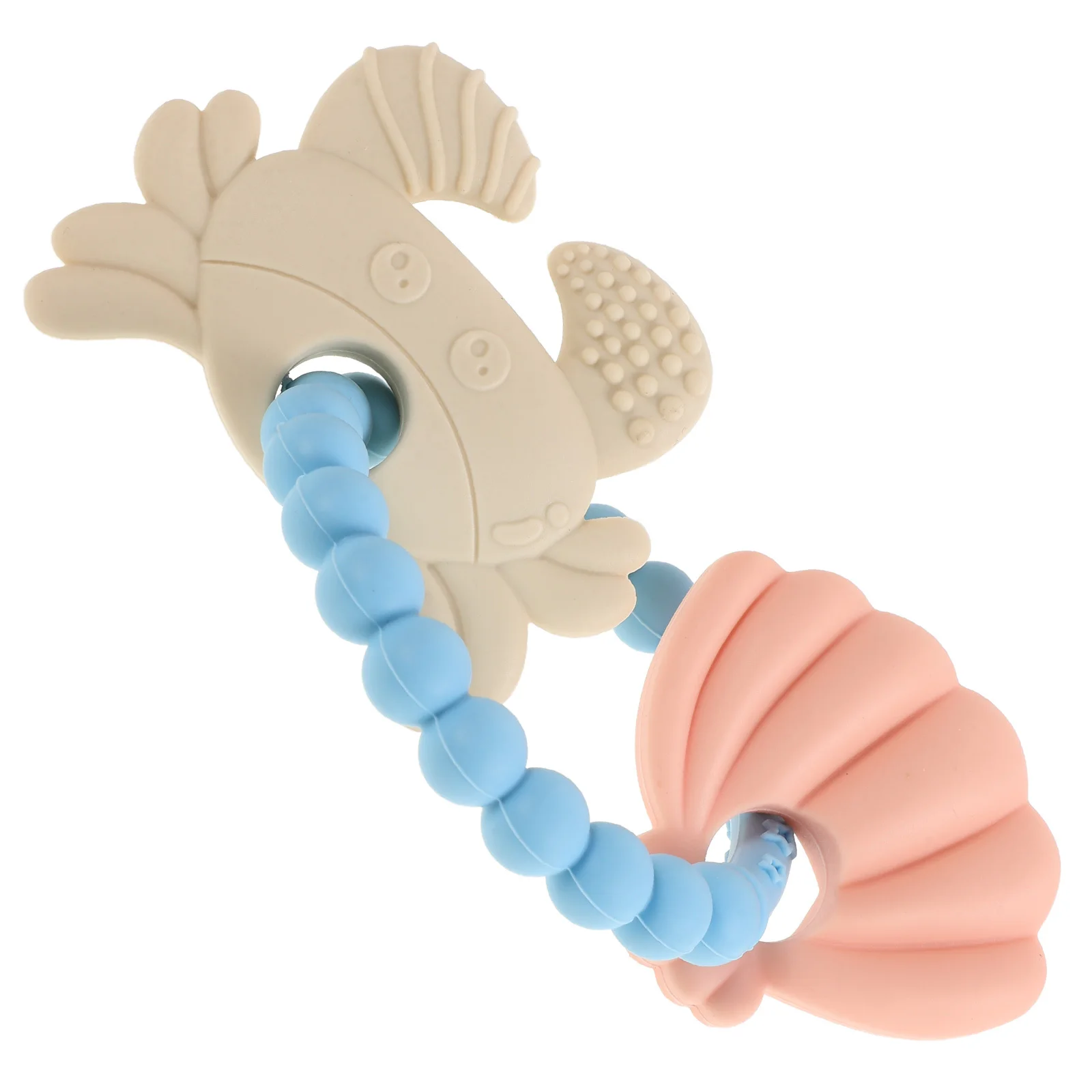 

Мягкое силиконовое кольцо для прорезывания зубов в виде краба, облегчение жевания для младенцев, удобный тренажер для десен для малышей, кольцо для прорезывания зубов, жевательные игрушки для младенцев