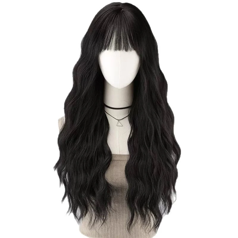 Музыкальный фестиваль, женская одежда, парик с волнистыми волосами, банкетное вечернее платье, головные уборы, длинные вьющиеся волосы, шарик, женская шерстяная завивка, шиньон