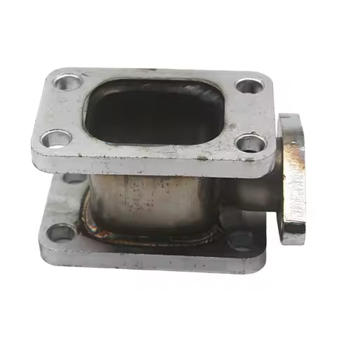 Turbo Adapter Flange Stainless Steel External Wastegate Relocation Kit T3 T3 Turbo Exhaust Upgrade for Custom Engine Projects