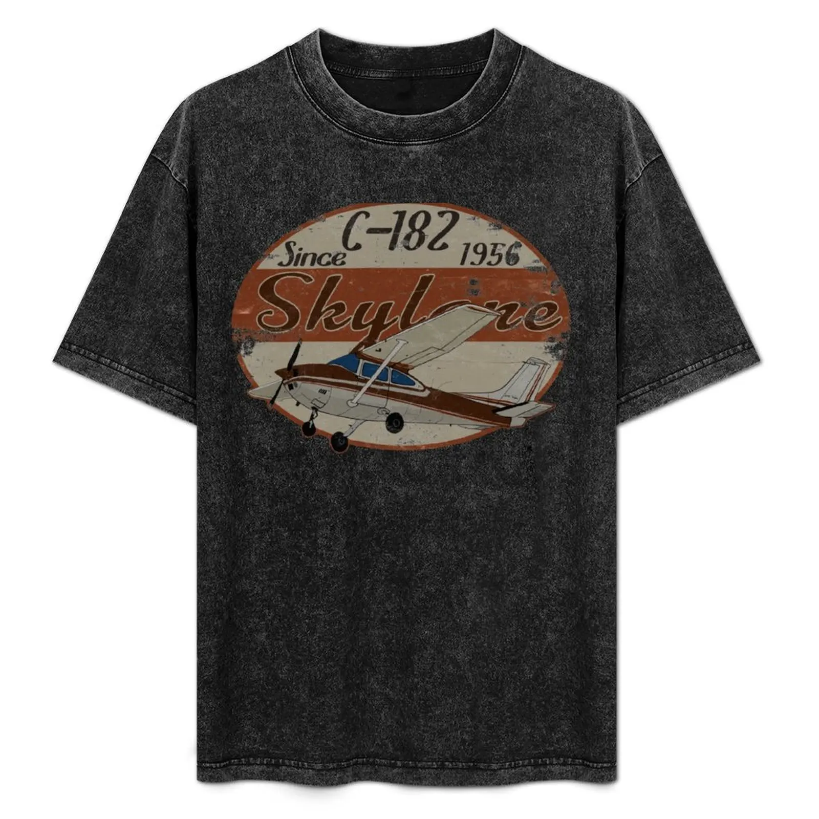 

Cessna 182 Skylane Since 1956 Retro Vintage Airplane Design T-Shirt cute tops fashion shirts hippie clothes t shirt for men