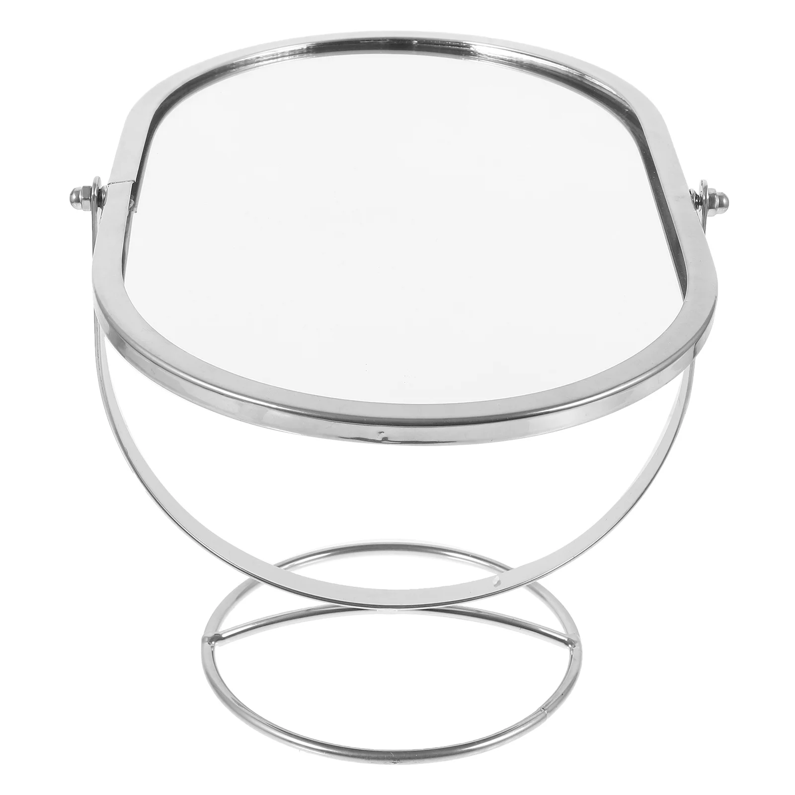 Oval Shape Swivel Vanity Mirror Tabletop Makeup Mirror Clear Reflection Rotatable Bedroom Dresser Desk Mirrors for Bedroom
