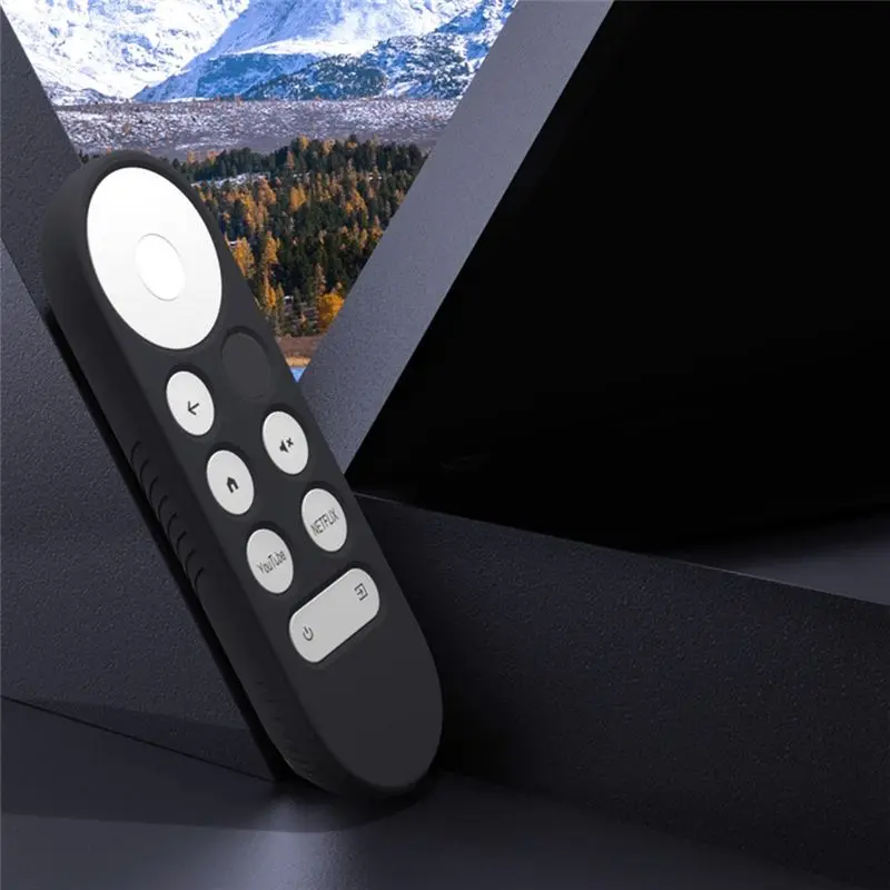 Soft Silicone Case For Google Chromecast Remote Control Protective Cover Shell For Google TV 2020 Voice Remote Control D Durable view 5