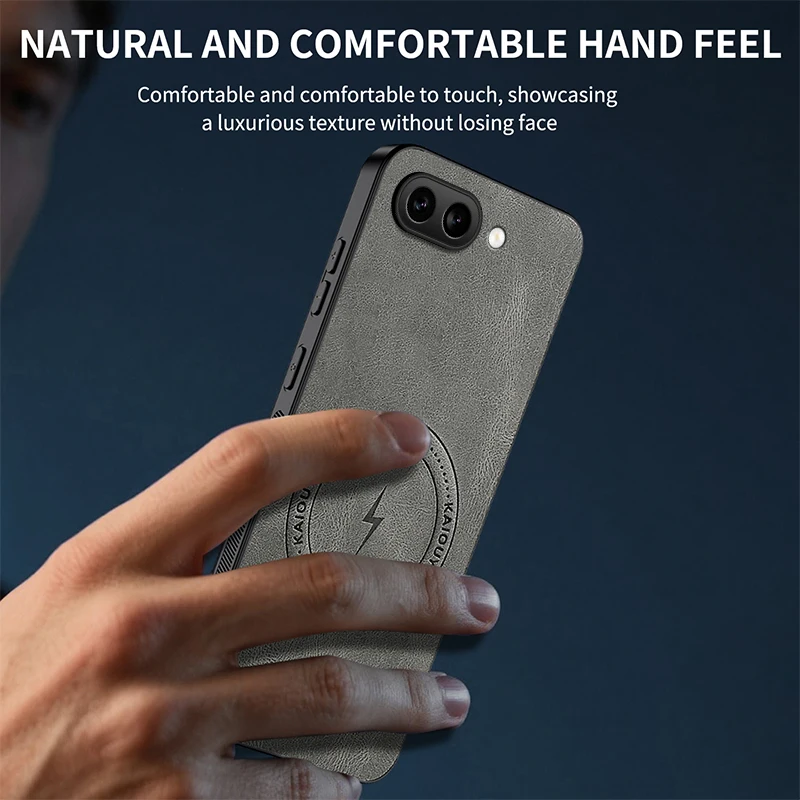 

Винтажный деловой чехол для телефона Google Pixel 9A, кожаный магнитный чехол из овчины Pixel 10 Pro XL, беспроводной чехол Pixel 9 Pro