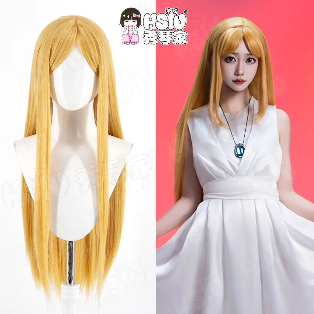 

Little Girl Cosplay Wig HSIU 80Cm Blonde long hair Heat Resistant Wig+Wig cap Game Identity V‌ ‌Alice Dross Cosplay Wig