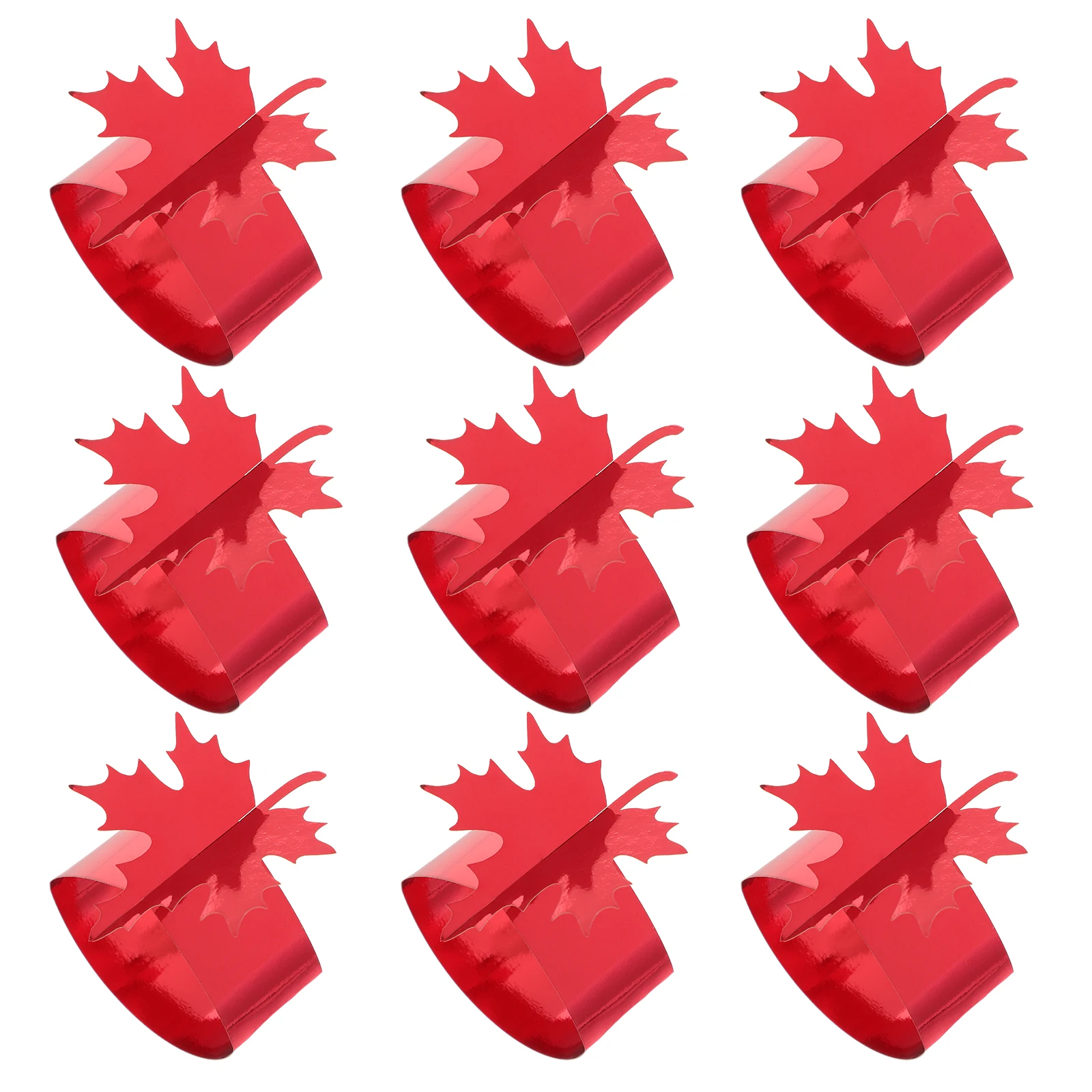 

50pcs Leaf Napkin Rings Paper Banquet Wedding Party Decorations Fall Thanksgiving Stylish Hollow Out Table