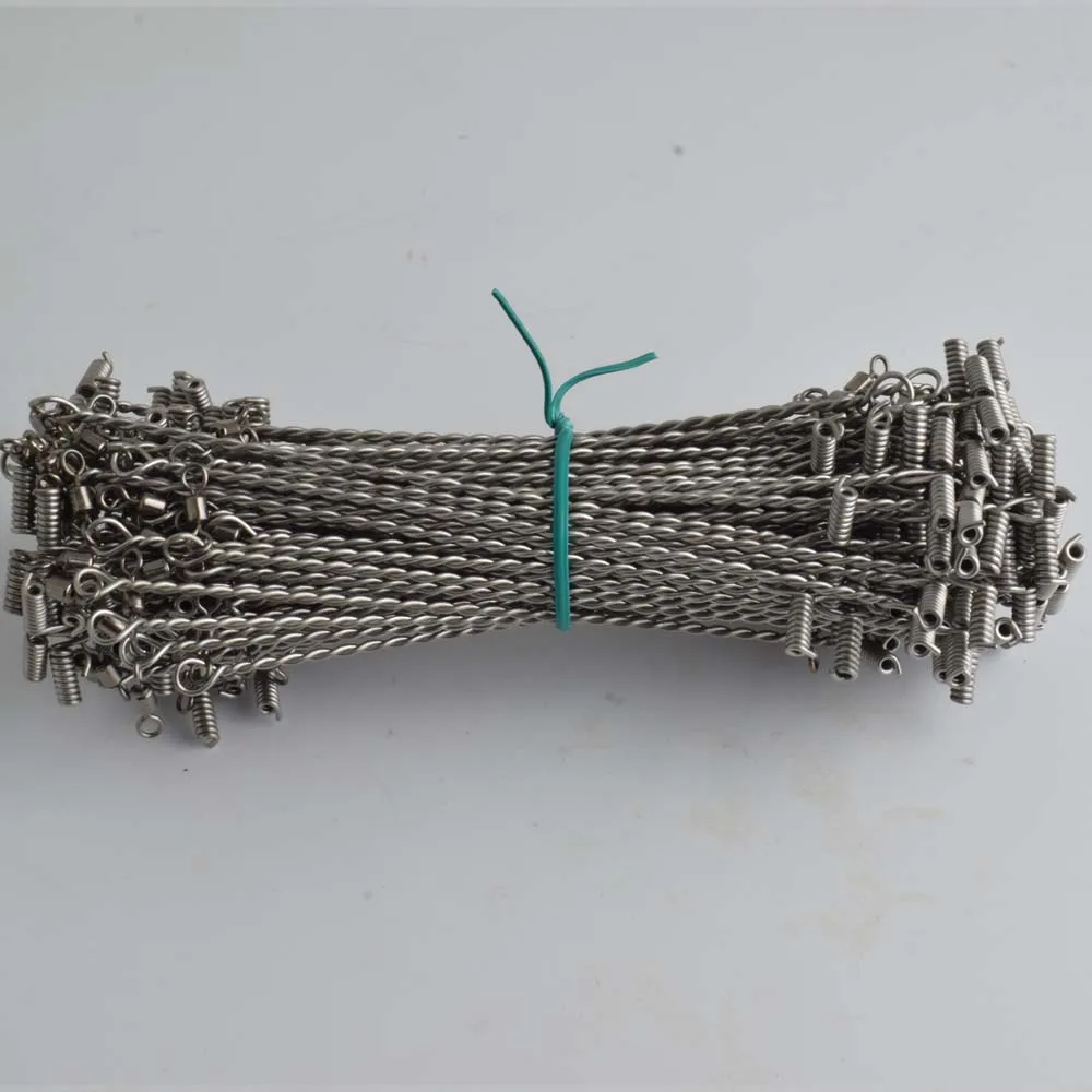 100 Stück Ausgleichshaken, Tracking-Lead-Arm-Verbinder, drehbare Angelvorrichtungen, T-förmige Anti-Wickel-Stahlseil-Ausgleichsleinen – Detail 6