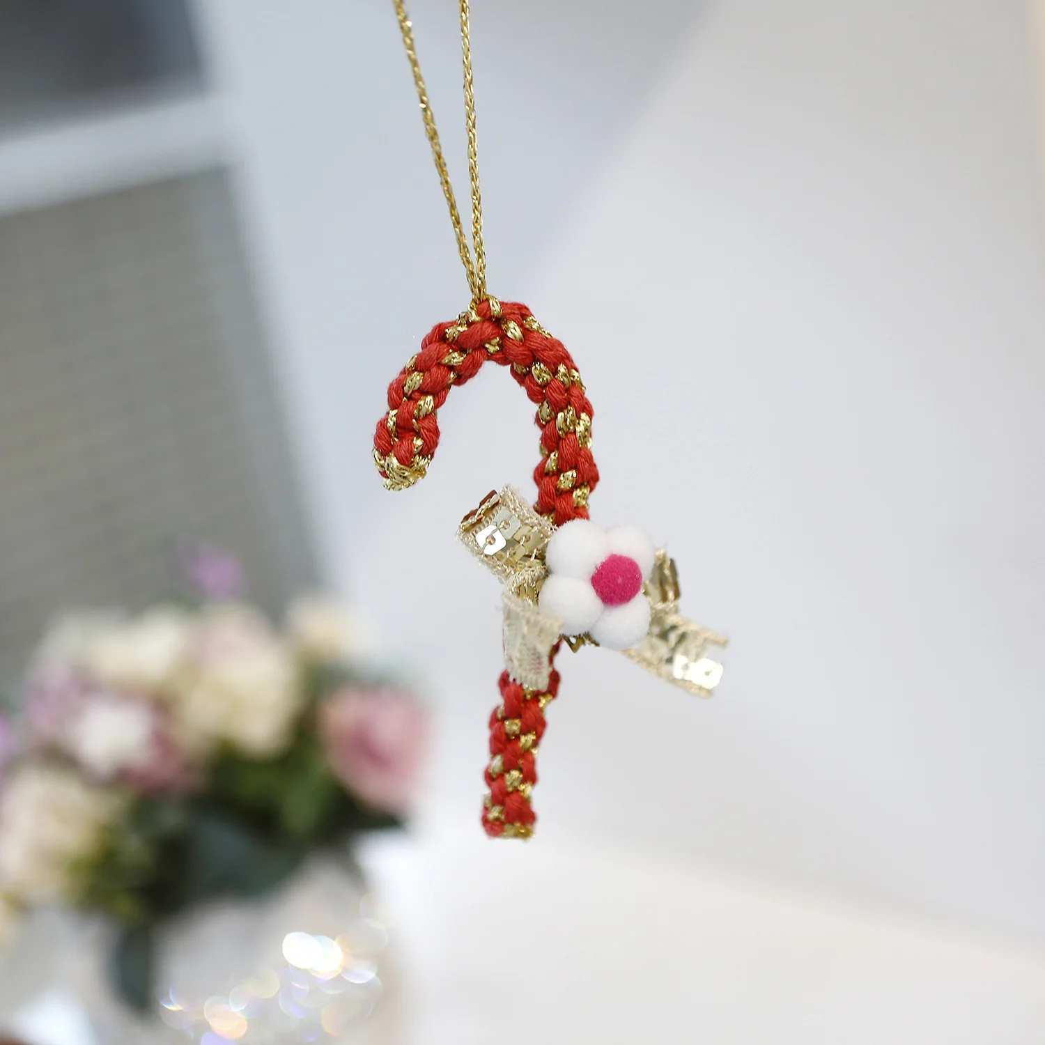 2023 New Car Supplies Christmas Pendant Wand Butterfly Festival Festival Decoration Christmas Tree Decoration Hanging Decoration