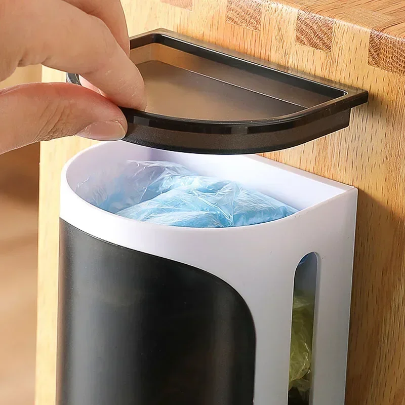 Wall Hanging Plastic Bag Storage Garbage Bag Storage Box Rack Kitchen Bathroom Garbage Bags Organize Trash Bags Dispenser Box