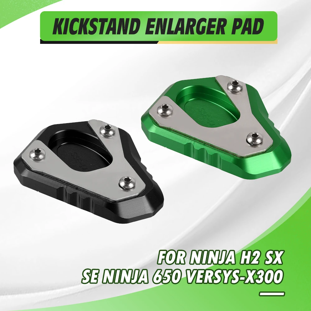 

For Kawasaki Ninja H2 SX SE 2021-2022-2023 NINJA 650 VERSYS-X300 ABS CNC Kickstand Foot Side Stand Extension Pad Support Plate