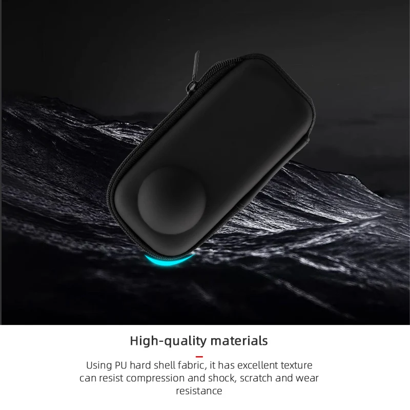 Женская дорожная Защитная сумка для хранения, полуоткрывающаяся Подключаемая к штативу для селфи-палки, совместимая с Insta 360 X3/X2