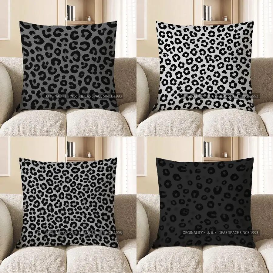 

Домашний декор, наволочка с леопардовым принтом для современного декора, чехол для подушки с узором, подходит для дивана, спальни, автомобиля, наволочка