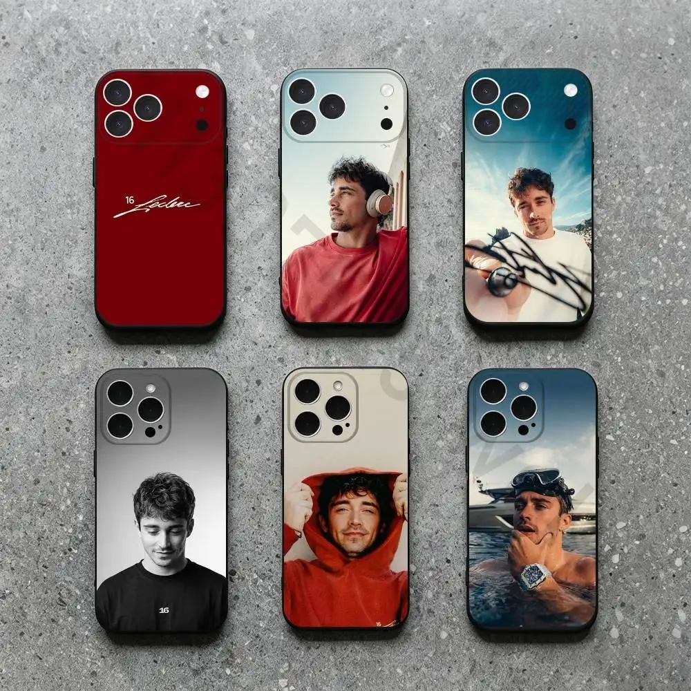 

C-Charles Leclerc Throw Phone Case for iPhone 17 Air 16 14 15 11 12 13 Pro Max 15 16 Plus 16E Shockproof Cover