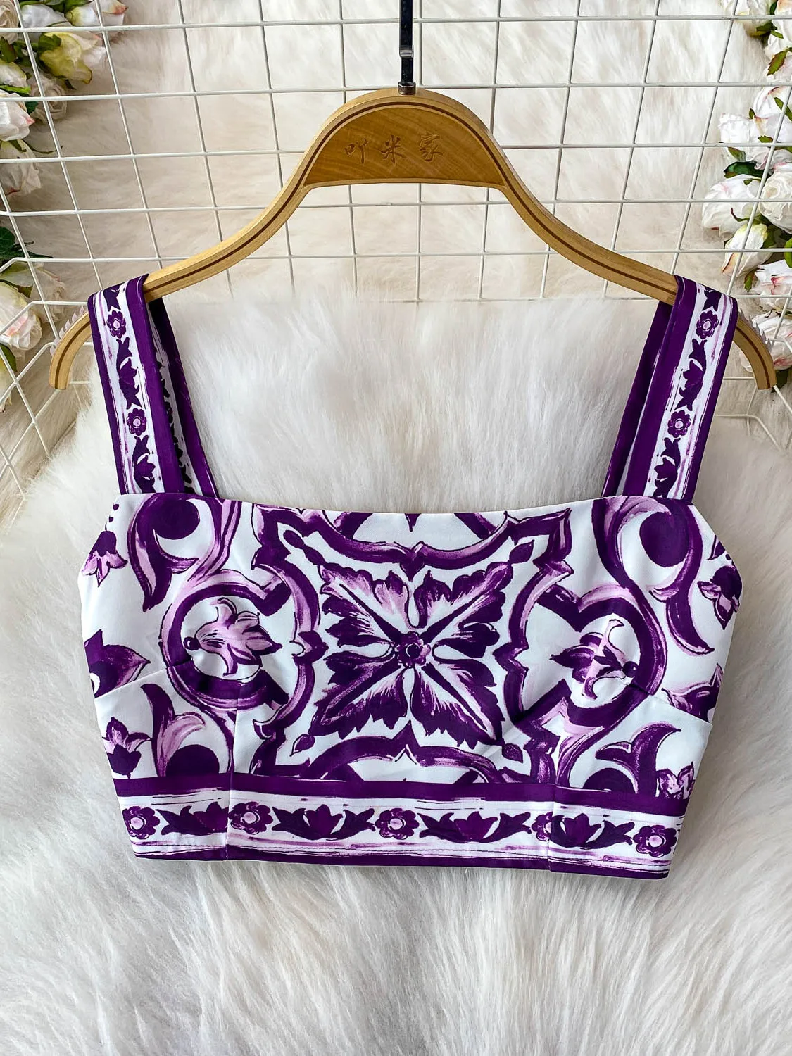 

Новинка 2025, роскошный комплект с принтом, топ и юбка с высокой талией, антилегкий женский костюм из двух предметов Dr Faionable