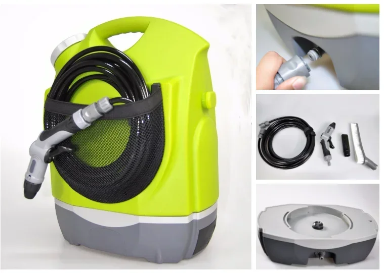 HI 12 V Built in Por High Pressure Washer With 17 L Refillle Water Tank
