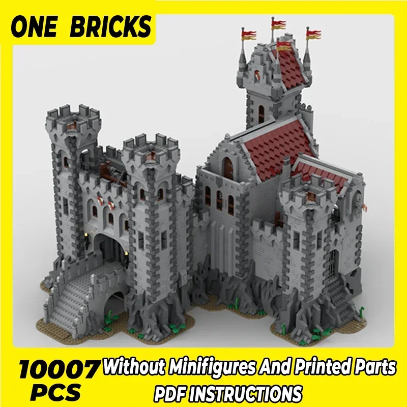 Moc Building Blocks Street View Model Red Lion Castle 2 Technical Bricks DIY Assembly Construction Toys For Childr Holiday Gifts