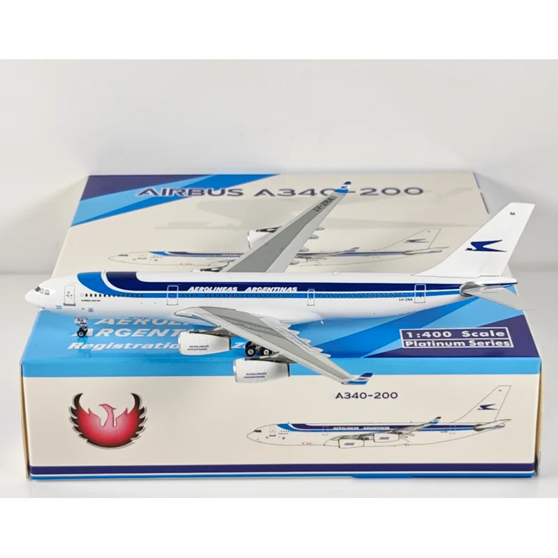 

Phoenix 1/400 Scale Aerolineas A340-200 LV-ZRA Diecast Alloy Aircraft Model Collection Decorative Ornament