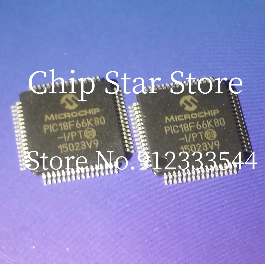 2-50pcs  PIC18F66K80-I/PT  PIC18F66K80  TQFP64   8Bit MCU Flash Microcontroller  100%New And Original