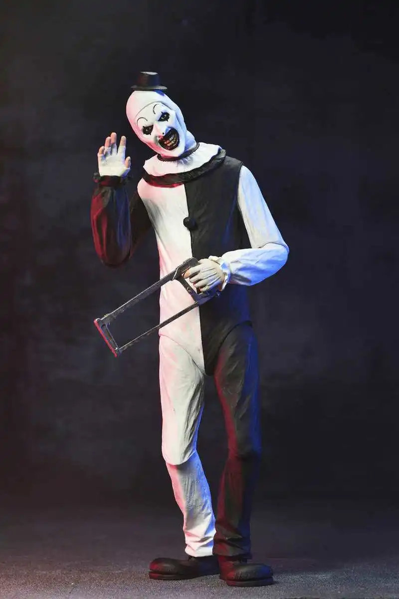 Neca 45251 Terrifier Art The Clown 7 Inch Action Figure Horror Movie Character Movable Joint Model Collectible Display Toy Gift