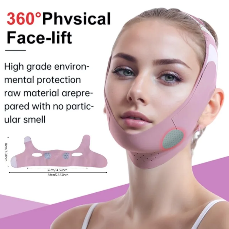 Graphene V-Line Mask Chin Up Face Belts Shaped Face  Jaw Exerciser Double Chin  Thining Band Massage Hot Sale Facial Care Tool