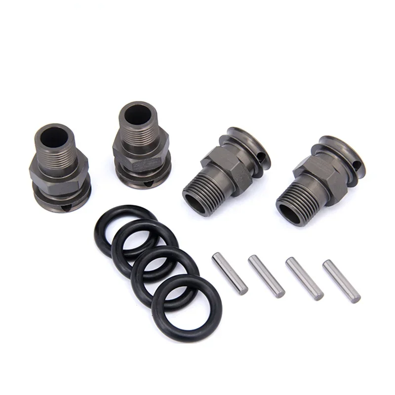 24MM Aluminum Extended Shaft Set for The Wheel for Losi 5ive T Rovan V5 LT 4WD King Motot X2 DDT FID TRUCK TIRE PARTS