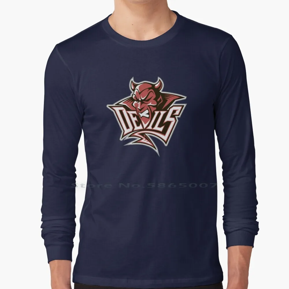 The Cardiff Devils 100% Cotton Long Sleeve T Shirt Cardifflogo England Hockey Englisd Hockey I Love Hockey Hockey Logo Hockey