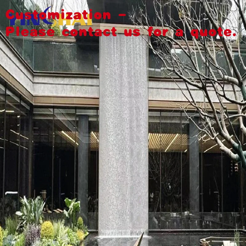 

custom.Custom Stainless Steel Mesh Waterfall Wall Curtain Wall Large Size Running Wall Metal Steel Mesh Curtai