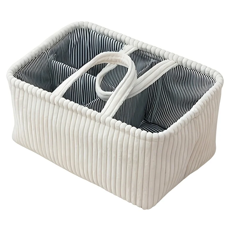 Multi-functional Storage Basket, Featuring a Large-capacity Compartment Diaper Organizer, Clothes, and Toys, Supplies Organizer