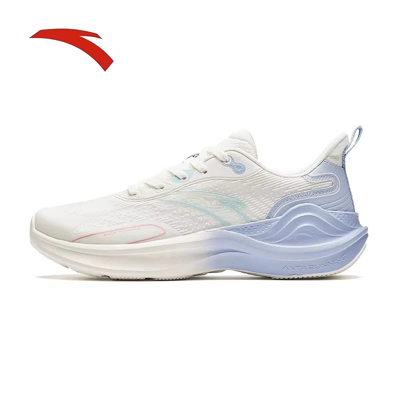 حذاء ANTA Lingyun 3 خفيف الوزن للنساء للربيع ممتص للصدمات ونعل ناعم، حذاء جري مريح بنعل سميك