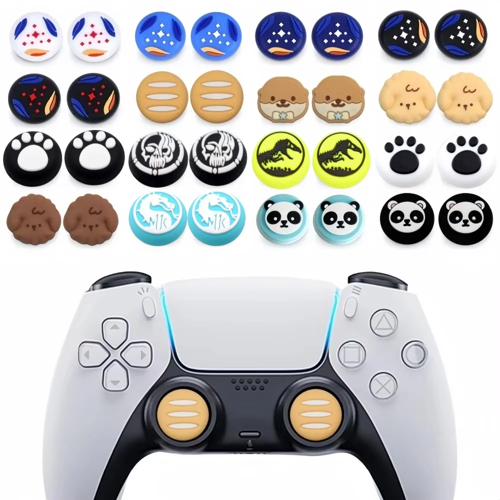 Cartoon Starry Thumb Grip Cap For Playstation 5 PS5 Slim PS4 XBOX Series X/S ONES 360 E Gamepad Controller thumbstick caps cover