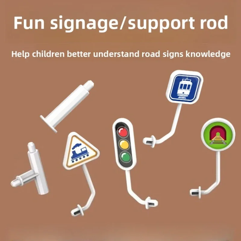 Magiczna Kolejka z Magnetycznymi Klockami dla Dzieci, Zabawka Edukacyjna, Magnetyczna Kolejka z Kostkami, Zabawki Budowlane, Prezent na Boże Narodzenie dla Dzieci