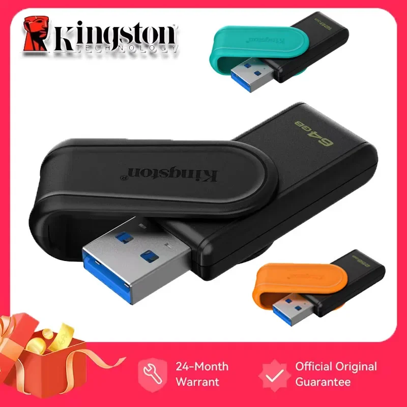

Kingston DataTraveler Exodia S USB Flash Drive 64GB 128GB 256GB 512G USB 3.2 Gen 1 Pen Drive Black DTXS Flash Drive for Computer