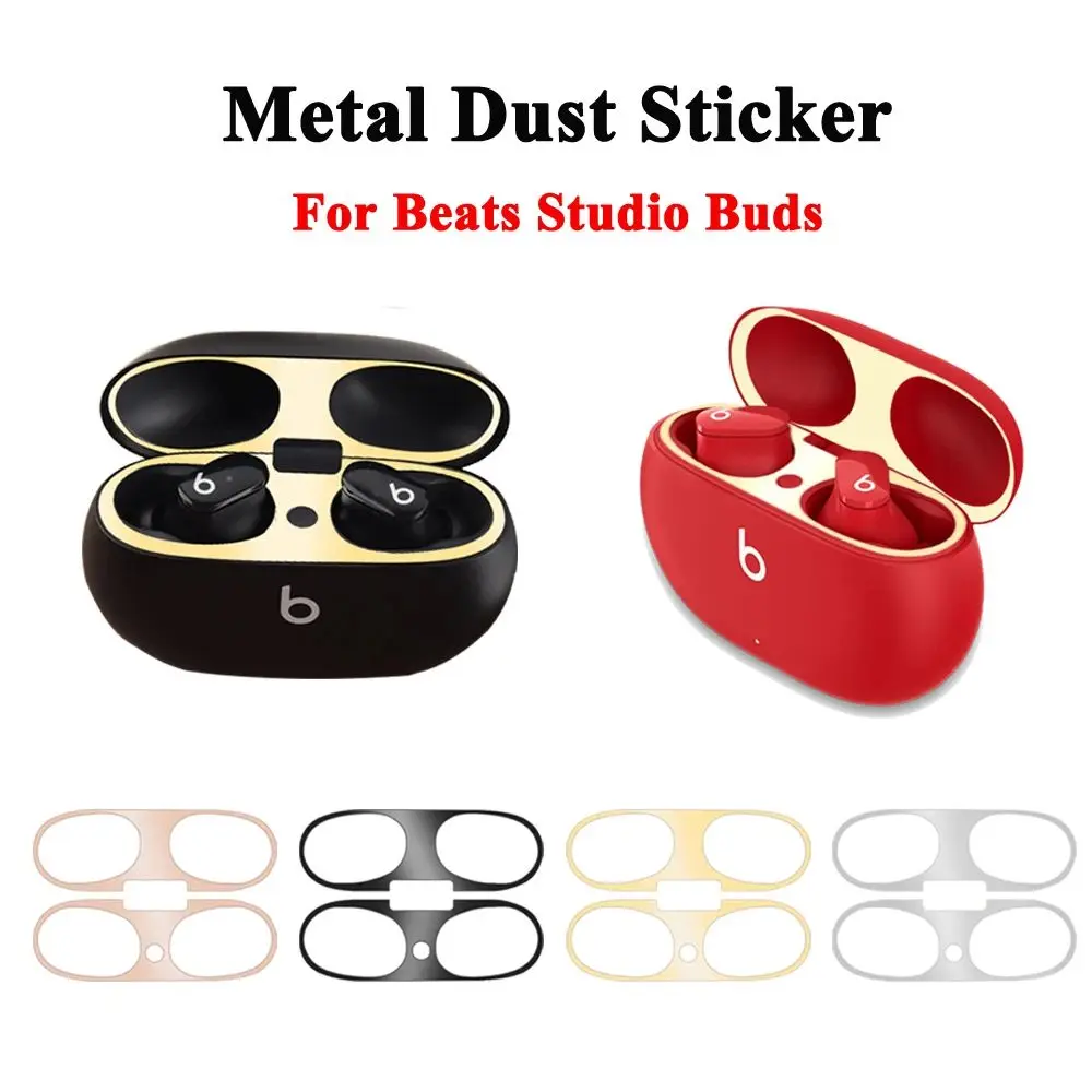 Stiker anti debu untuk beat studio, Stiker anti debu, stiker pelindung Earphone anti debu logam, lapisan pelindung