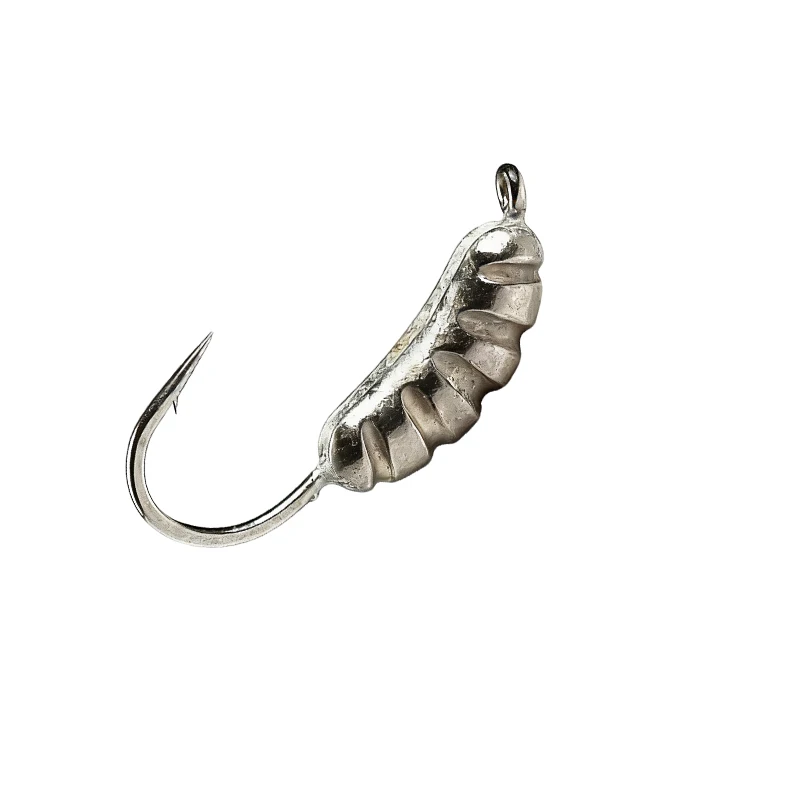 

Four Models XS S M L Shrimp Tungsten Ice Hook, 5Pcs/Bags Jig Fishing Lures