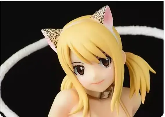 24.5cm em estoque 2024 figura de anime original japonês lucy leopardo gato/sakura gato/halloween ver figura de ação modelo colecionável