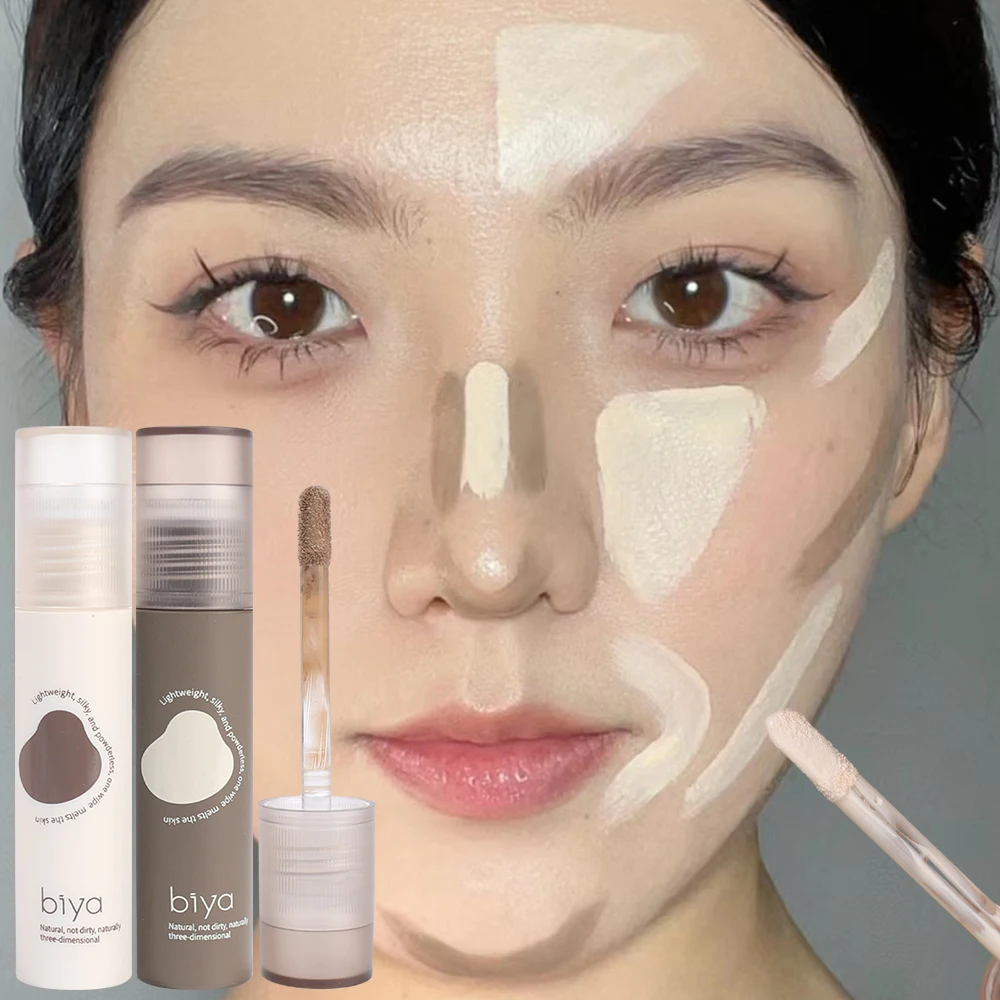Highlighter Repair Contouring Sticks Oil-control Concealer Pencil Waterproof Lasting Brightening Nose Shadow Bronzers Makeup Pen image 2
