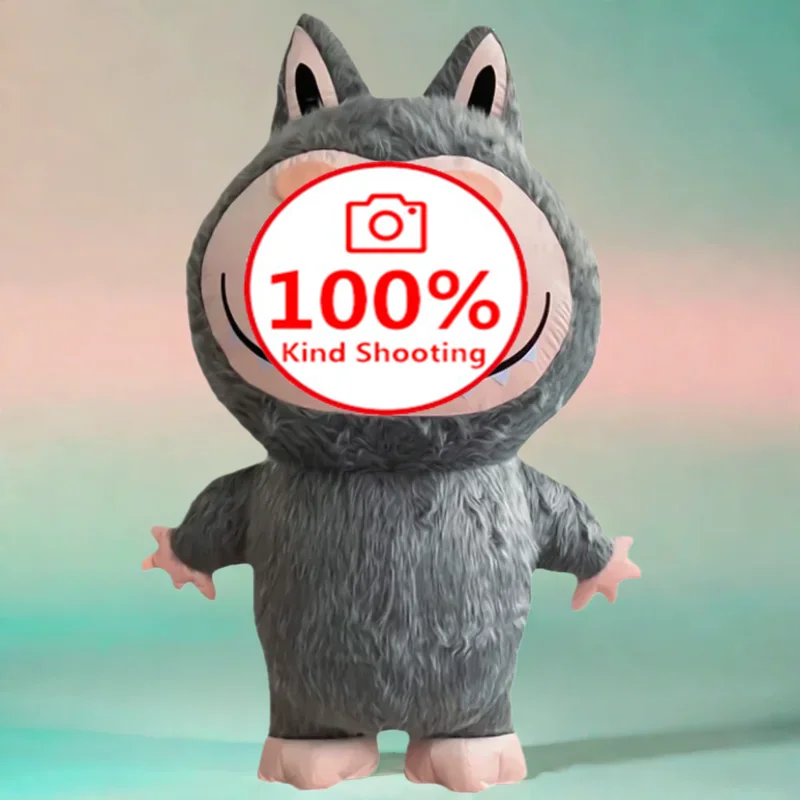 قزم نفخ زي التميمة كرنفال الحدث أداء زي حفلة عيد ميلاد لعب الأدوار زي الحيوان ذو الأذنين الطويلة