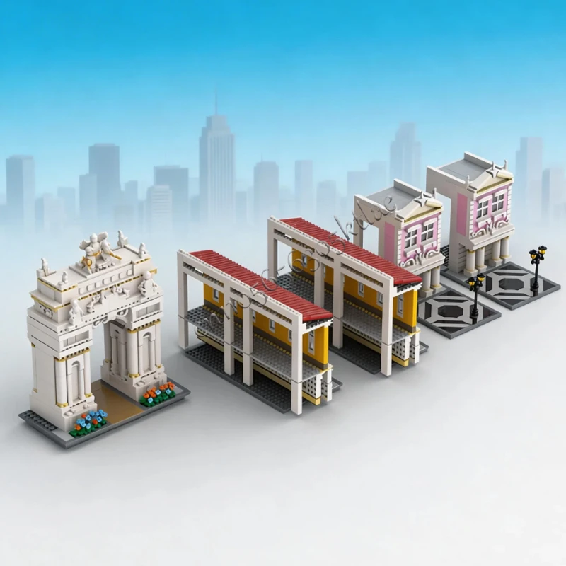 

5013 PCS MOC Famous Architecture Series Arc de Triomphe Model DIY Customize Puzzle Technology Creative Assembly Kids Toys Gifts