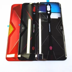 Glass Back Battery Cover for ZTE Nubia Red Magic 5G NX659J Housing Door Rear Case with Adhesive