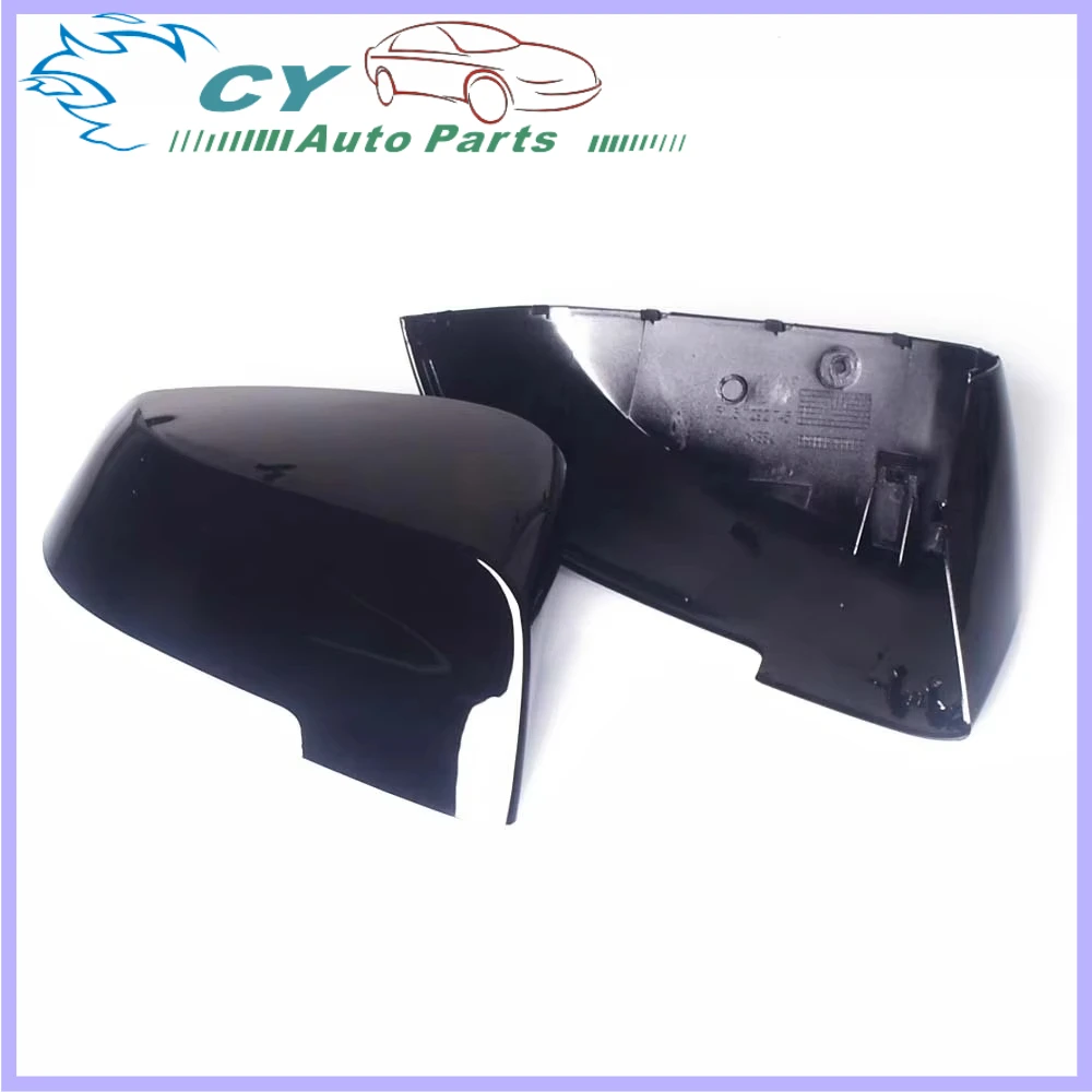 

For BMW 5 6 7 Series10 F18 F11 F06 F07 F12 2014-2017 Bright Black Replacement Rearview Mirror Case