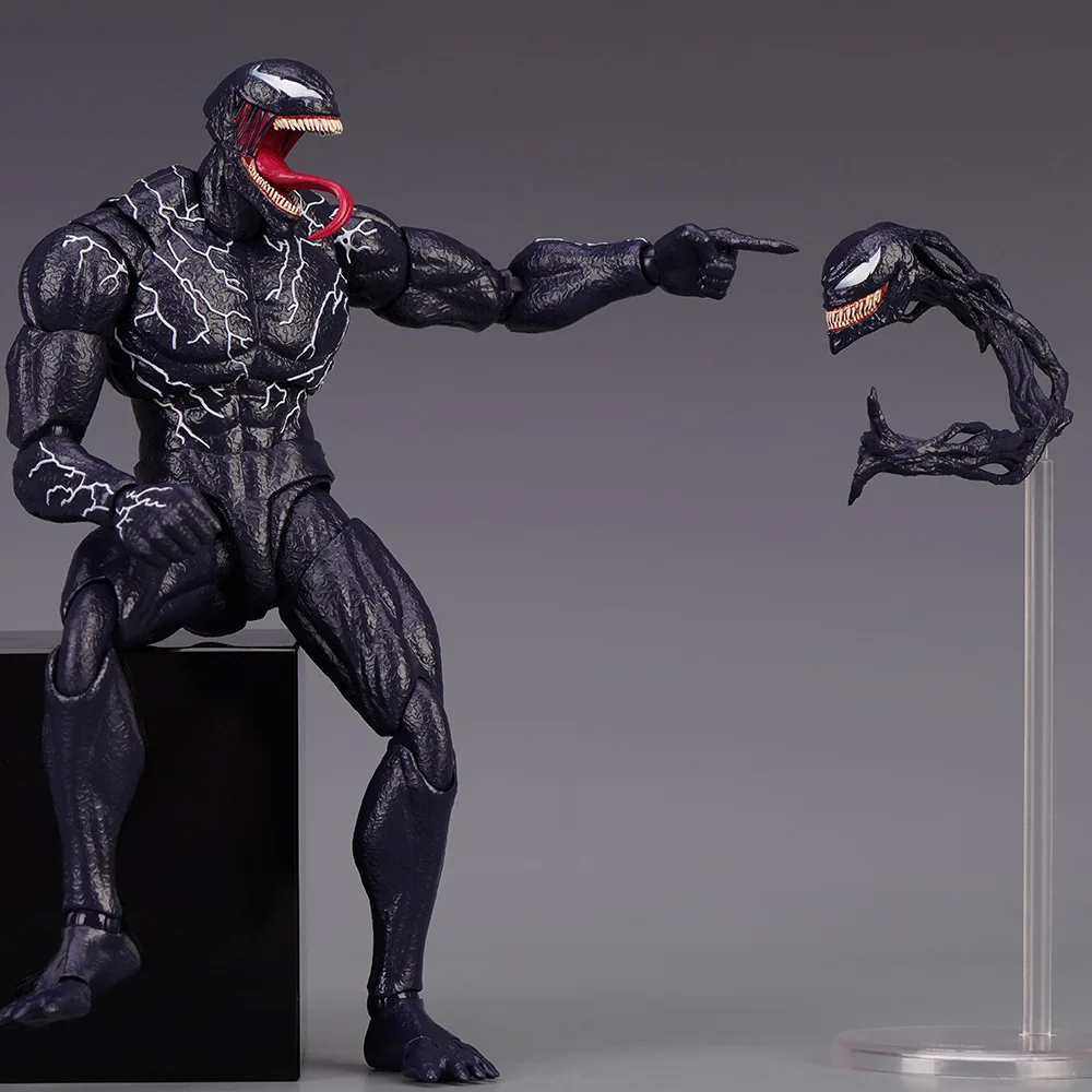 Venom legends Action Figure Joint Movable Toys SHF Venom 2 Change Face Statue Model Doll Collectible Kids for Toy Gift