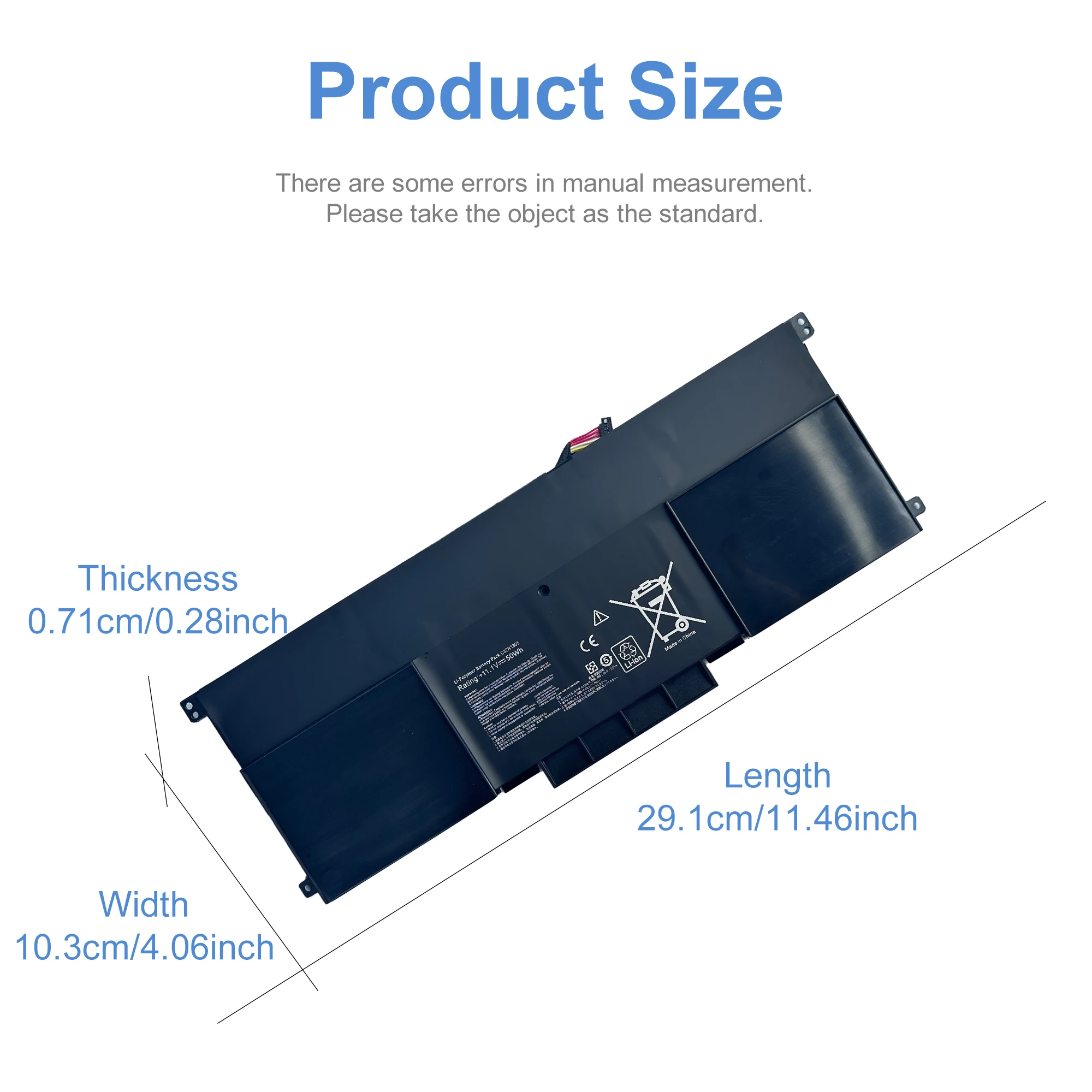 C32N1305 Laptop Battery For ASUS Zenbook UX301 UX301L UX301LA C4003HUX301LA4500 UX301LA-1A UX301LA-1B UX301LA-C4006H